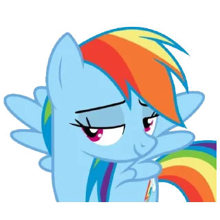 😏 emoji Радуга Дэш! Telegram sticker 17 of 18