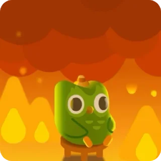 🔥 emoji duolingo 💚💚 Telegram sticker 11 of 13