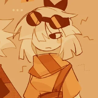 🧡 emoji 𝘊𝘭𝘢𝘪𝘳𝘦 𝘋𝘢𝘯𝘨𝘦𝘳 𝘈𝘶 Telegram sticker 8 of 20