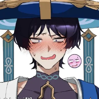 😄 emoji скарамучча. Telegram sticker 23 of 45