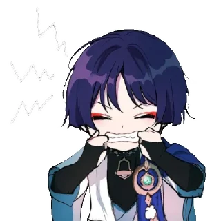 😬 emoji Скарамучча Telegram sticker 11 of 98