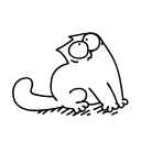 🙄 emoji Simons Cat @IMG2D Telegram sticker 6 of 11