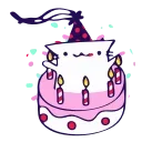 🎂 emoji Animated Cat @IMG2D Telegram sticker 17 of 22