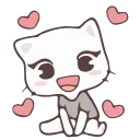 Sticker from Vanilla and Pepper Cat @IMG2D
