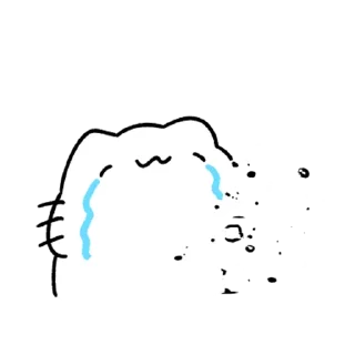 😵 emoji Cat is crying @IMG2D Telegram sticker 15 of 40