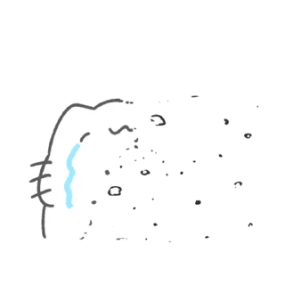 😵 emoji Cat is crying @IMG2D Telegram sticker 16 of 40