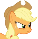 😠 emoji Applejack Pony Telegram sticker 12 of 41