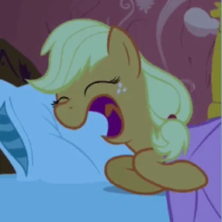😴 emoji Applejack | @MLP_AnimatedStickers Telegram sticker 7 of 50