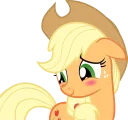 😊 emoji Applejack Pony Telegram sticker 20 of 41