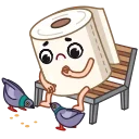 😔 emoji Paper Boy Telegram sticker 9 of 22