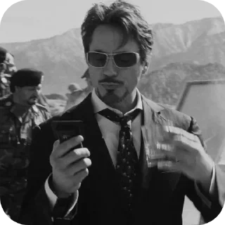 👓 emoji Robert Downey Jr || МАДИ Telegram sticker 8 of 14
