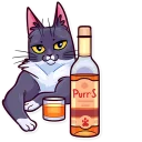 🥃 emoji Meme Cats Telegram sticker 22 of 35