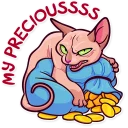 💰 emoji Meme Cats Telegram sticker 13 of 35