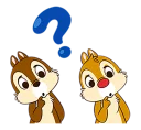 ❓ emoji Chip And Chap Telegram sticker 18 of 98