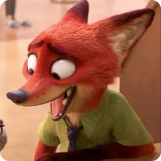 🌟 emoji zootopia::Nick Wilde Telegram sticker 12 of 64