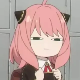 😑 emoji Аня Форджер как смысл жизни Telegram sticker 4 of 26
