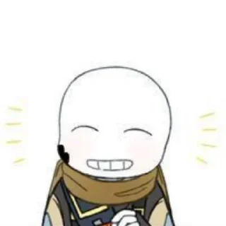 Sticker from ink sans