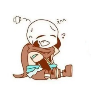 Sticker from ink sans
