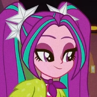 🍇 emoji Aria Blaze | @MLPstick Telegram sticker 10 of 50