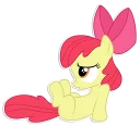 😉 emoji Apple Bloom | By @Egor418 Telegram sticker 23 of 86