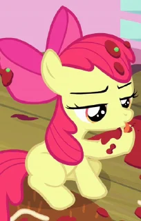 🍰 emoji Apple Bloom | @MLP_AnimatedStickers Telegram sticker 6 of 42