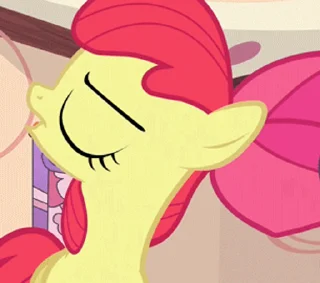 👎 emoji Apple Bloom | @MLP_AnimatedStickers Telegram sticker 22 of 42