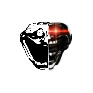 ☠ emoji Trollface Telegram sticker 12 of 34