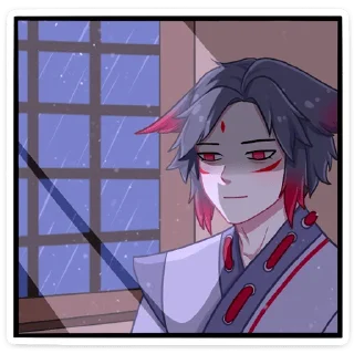 😔 emoji Тёмный Хидэ (@TgSticker) Telegram sticker 6 of 48