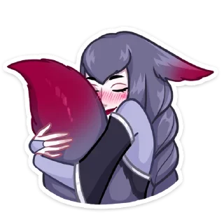 🤗 emoji Тёмные Мари и Хидэ @TgSticker Telegram sticker 17 of 50