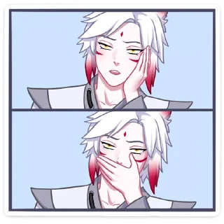 🤭 emoji Хидэ (@TgSticker) Telegram sticker 15 of 48