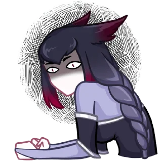 😵‍💫 emoji Тёмная Мэри🖤 Telegram sticker 12 of 30