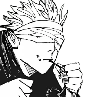 😗 emoji gojo Telegram sticker 18 of 120