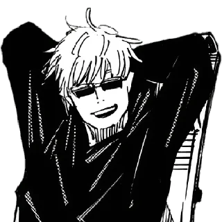 😎 emoji gojo Telegram sticker 8 of 120
