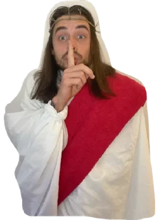 🤫 emoji Jesus Telegram sticker 14 of 18