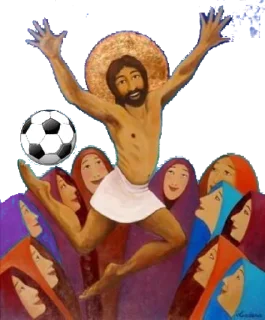 ⚽️ emoji Jesus Memes Telegram sticker 14 of 29