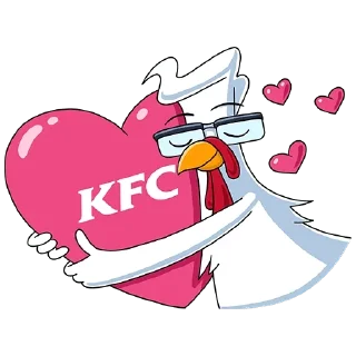 🥰 emoji KFC. WK Telegram sticker 6 of 20