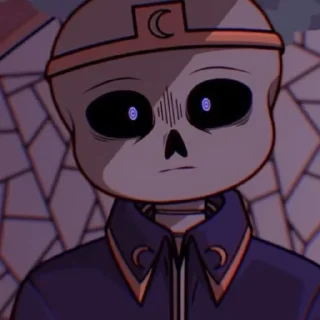 🙁 emoji Nightmare sans | @ish_crim Telegram sticker 13 of 35