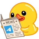 📰 emoji Utya Duck 2 Telegram sticker 1 of 100