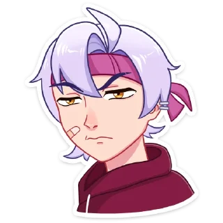 🤨 emoji Тоши @Nyasticks Telegram sticker 17 of 49