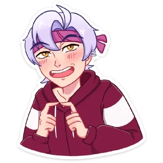 😌 emoji Тоши @Nyasticks Telegram sticker 18 of 49