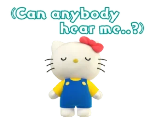 👂 emoji Hello Kitty @xkysluv Telegram sticker 22 of 40