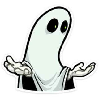 🤷 emoji Полтергейст Спуки by @cyxapuk_777rt Telegram sticker 2 of 45