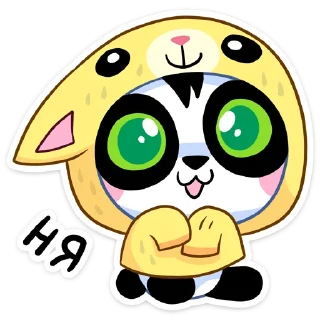 😇 emoji Pandic from VK by @Sadykhzadeh Telegram sticker 10 of 48