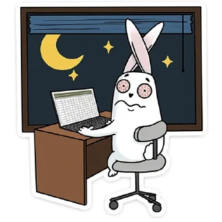 🌃 emoji Кроль в офисе :: @stickroom Telegram sticker 21 of 48