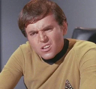 🤨 emoji Star Trek TOS Telegram sticker 17 of 21