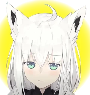😞 emoji Fubuki - God's friend Telegram sticker 12 of 87