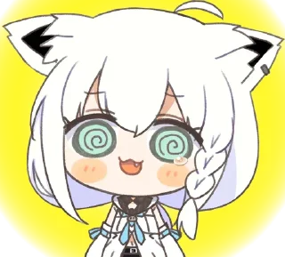 😢 emoji Fubuki - God's friend Telegram sticker 10 of 87