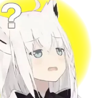 🤨 emoji Fubuki - God's friend Telegram sticker 2 of 87
