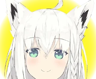 😌 emoji Fubuki - God's friend Telegram sticker 19 of 87
