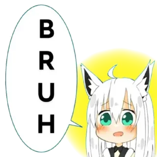 😐 emoji Fubuki - God's friend Telegram sticker 4 of 87